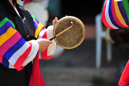 Korean traditional musical instrument Gong