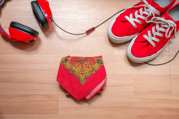 Zapatillas rojas