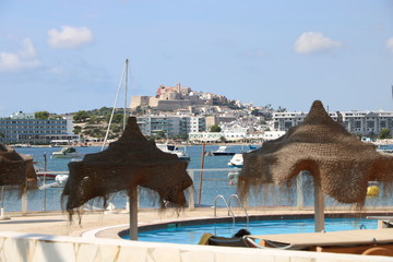 Stupenda vista del panorama dell'isola di Ibiza