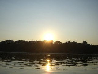 Auf der Donau mit dem Schlauchboot