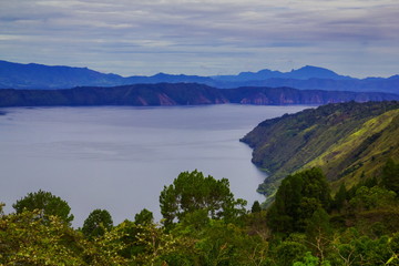 Fototapeta na wymiar Lake toba, medan, Indonesia