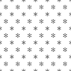 Fototapeta na wymiar Christmas New Year seamless pattern with snowflakes. Holiday background. Snowflakes. Xmas winter trendy decoration. Festive texture. Hand drawn vector illustration. Snow pattern. Wrapping gift paper.