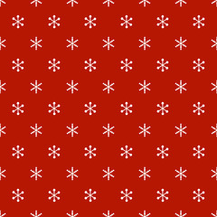 Christmas New Year seamless pattern with snowflakes. Holiday background. Snowflakes. Xmas winter trendy decoration. Festive texture. Hand drawn vector illustration. Snow pattern. Wrapping gift paper.