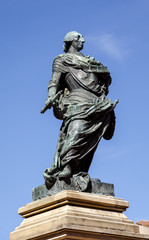 Fototapeta na wymiar monument to King Carlos III, Burgos Spain