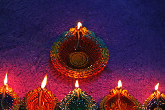 diya for diwali background