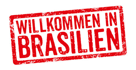 Roter Stempel - Willkommen in Brasilien