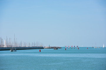 View of La Rochelle, France marina