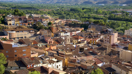 Fototapeta na wymiar old town of Fraga, Spain
