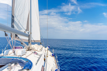 Fototapeta na wymiar yacht near Sardinia island
