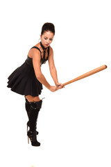 girl in a fashion dress