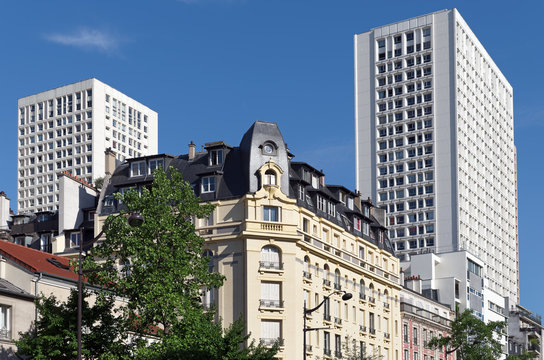 Tours et immeubles, architecture du 13 eme arrondissement de Paris