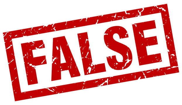 square grunge red false stamp