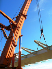 Bridge construction crane