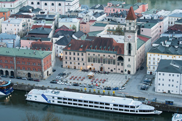 Fototapeta na wymiar Passau Rathausplatz