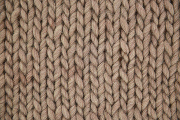Hand knit woolen texture in full frame