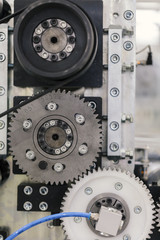 rotating gears on machine