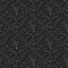 Abstract decorative 3d seamless pattern. Vector Illustration