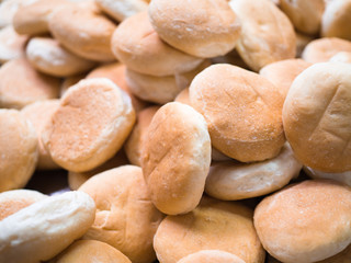 circle bread in factory