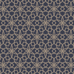 Abstract linear petal flower. Vector pattern