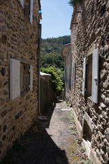 Fototapeta na wymiar Typical French Village, Ardèche, France