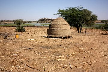 land construction in a African village