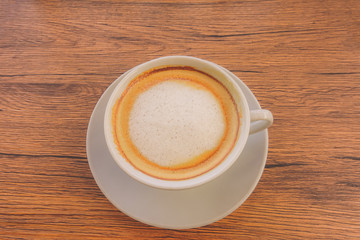 cup of cappuccino coffee