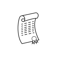 Certificate vector icon