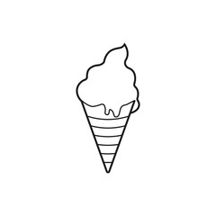 Ice cream vector icon