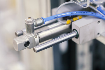pneumatic piston unit on industrial machine