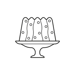Cake service vector icon
