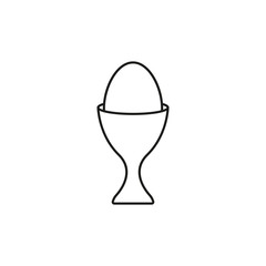 Egg eat vector icon