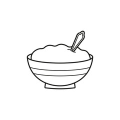 Baby food vector icon