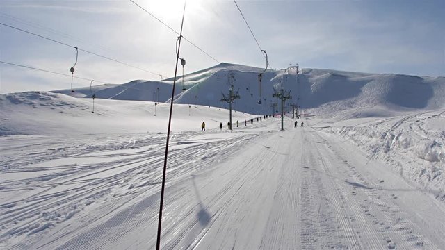 Ski lift pulling