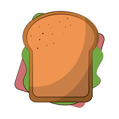 sandwich food related image vector illustration design 