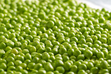 Fototapeta na wymiar Green peas kernels
