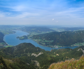 Blick vom Schafberg auf Mondsee