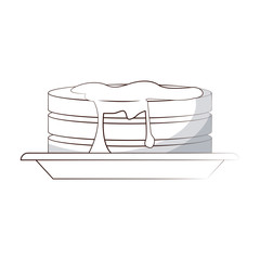pancakes food related image vector illustration design 