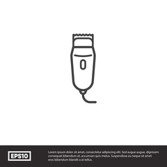 Shaving machine vector icon