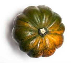 Squash, green yellow top view