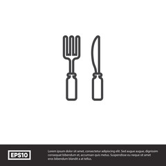 Cutlery vector icon