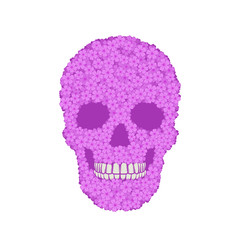 Violet verbena skull