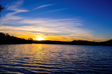 Fototapeta premium The Lake in the light of the Day.