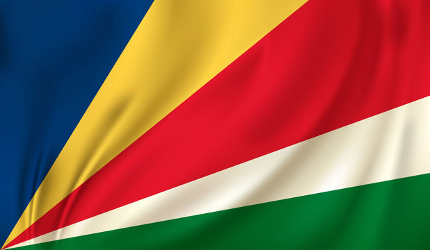 waving flag seychelles