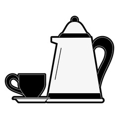 Fototapeta premium Delicious coffee drink icon vector illustration graphic design