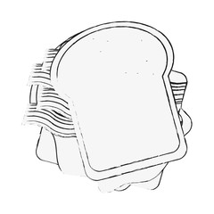 Delicious sandwich breakfast icon vector illustration graphic design