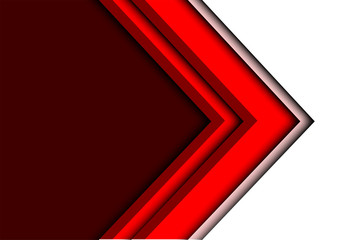 Abstract red arrow overlap on white design modern futuristic background vector illustration.