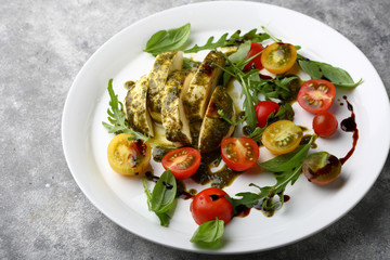 Cheese and tomato salad