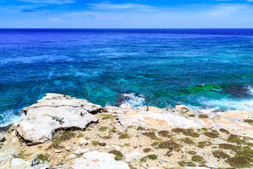 Fototapeta premium Карибское море. Голубое небо. Исла Мухерес. Мексика