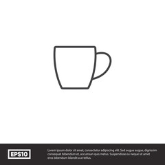 Cup vector icon
