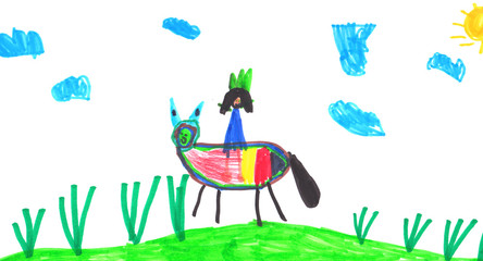 Die K&ouml;nigin auf dem Pferd